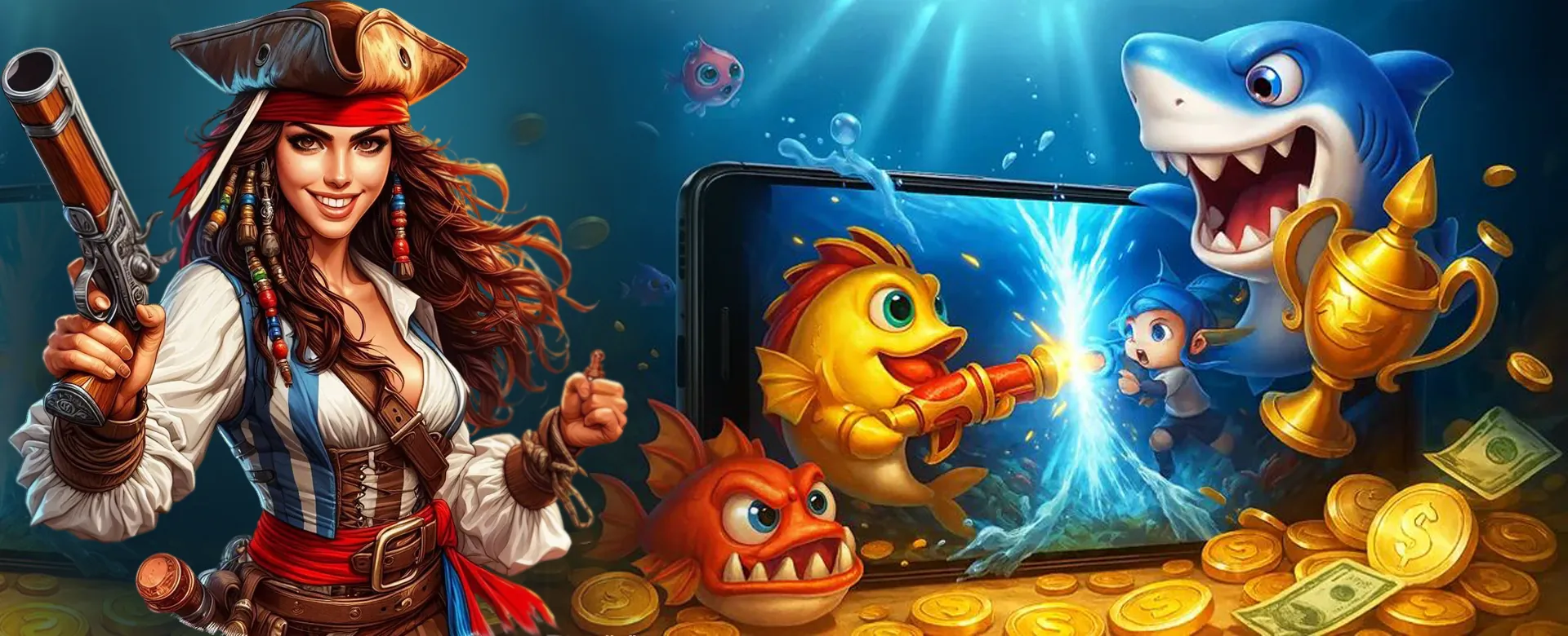58jl Login page hero image, showing a secure and vibrant online gaming environment